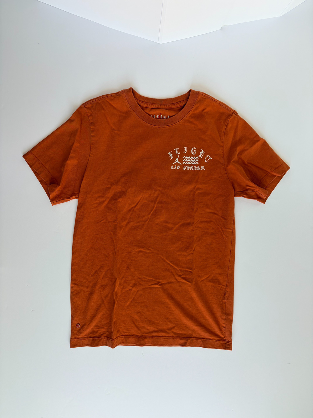 Jordan Air Flight Air Jordan Graphic T Shirt Orange Size S